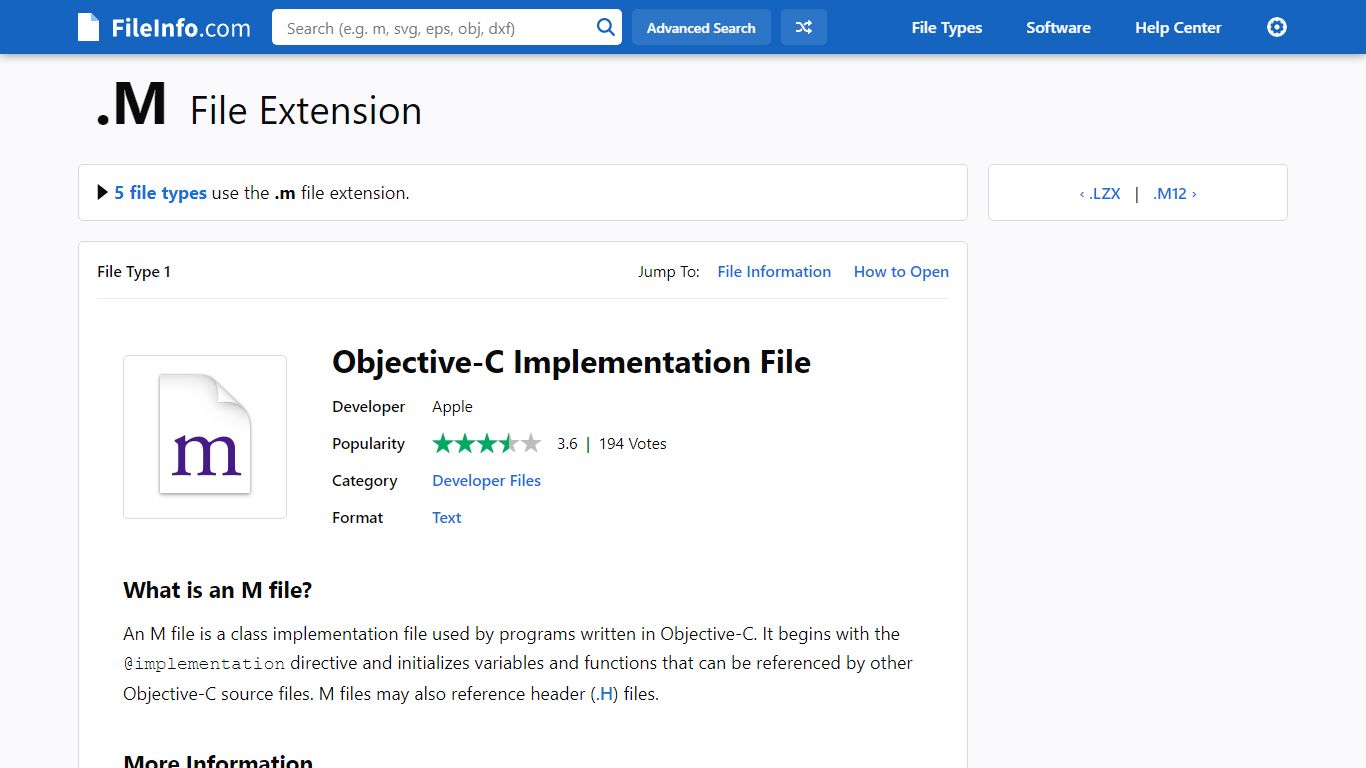 M File Extension - What is an .m file and how do I open it? - FileInfo